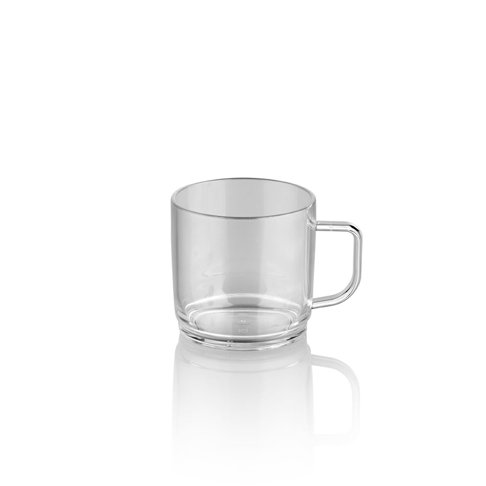 Kırılmaz Çay Kahve Kupası - Şeffaf 250 Ml