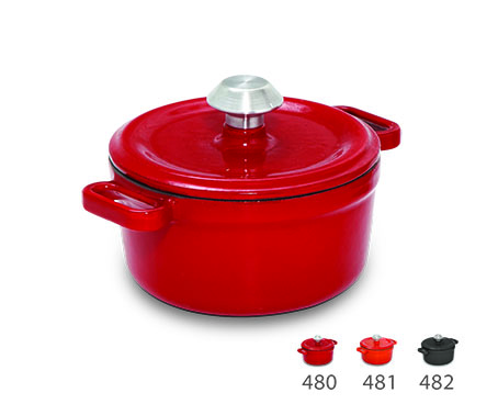 Lava Döküm Tencere - Kırmızı 10 cm - 0,35 Lt